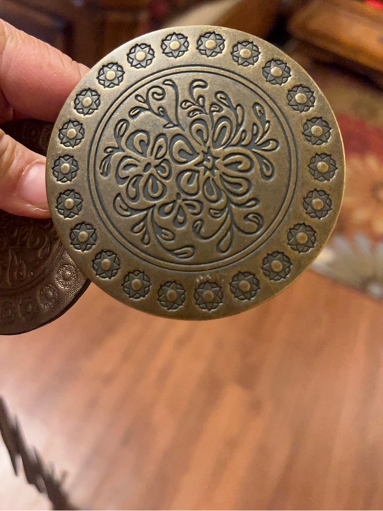 Vintage Brown Coin Accent Waist Belt - Women’s Statement Accessory main image 4